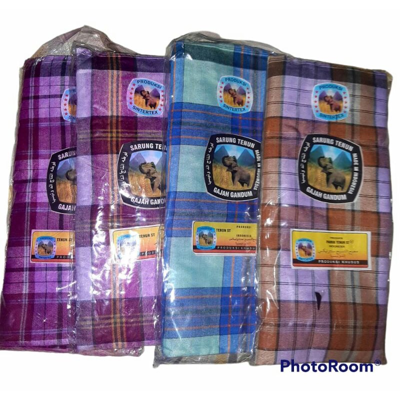 Sarung Gajah Unggul Dewasa Motif WADIMOR Murah Premium Tenun DOBY/ SARUNG KATUN KEMASAN TAS