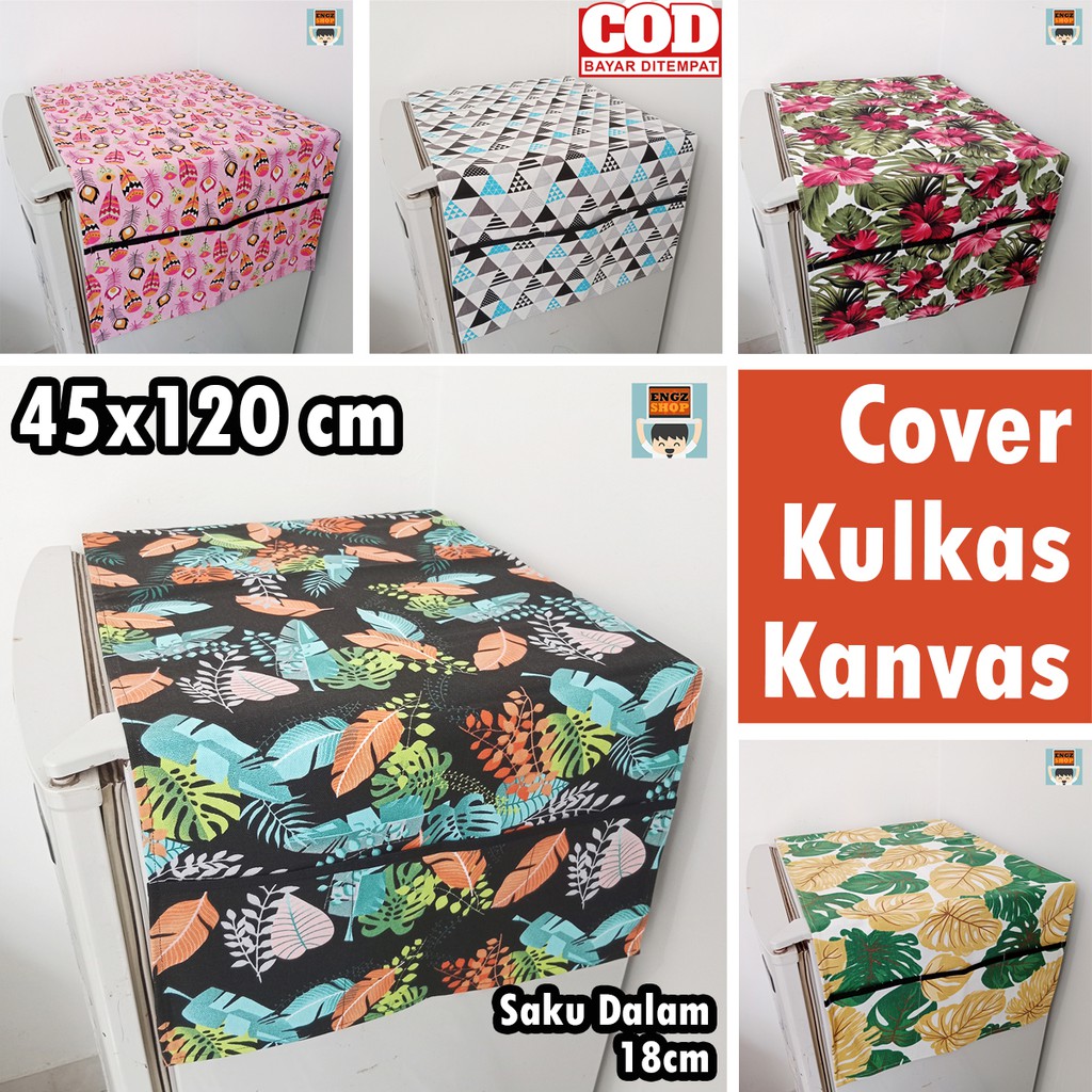 Cover Kulkas Motif Nature Kanvas