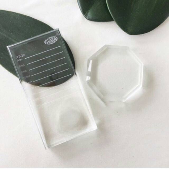 Tray / Pallete kaca tempat bulumata lash extension dan lem / pallete kaca bulat