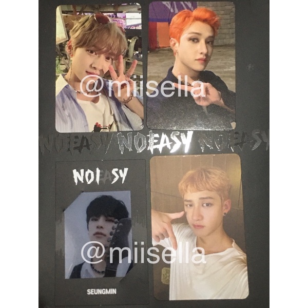 ds bangchan lee know lino seungmin noeasy photocard