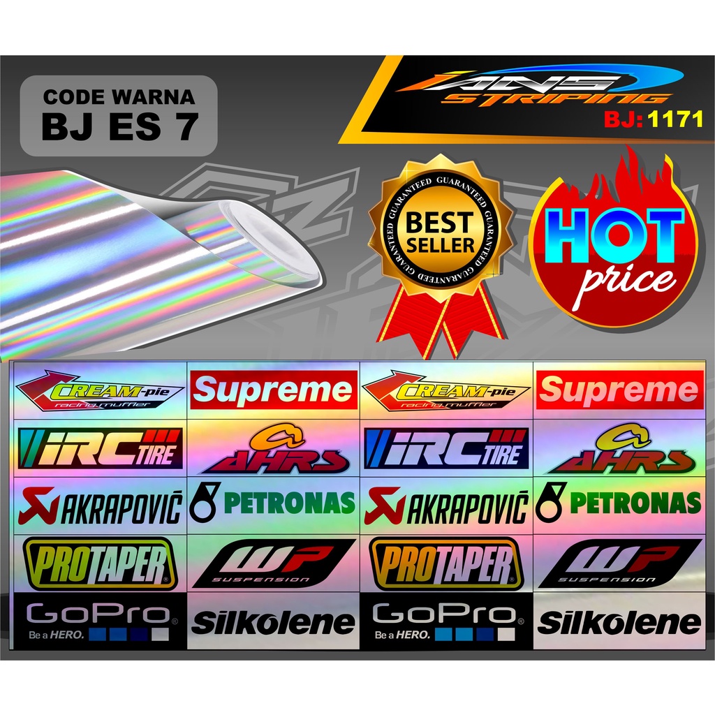 STIKER RACING VINYL / STIKER PACK HOLOGRAM TERMURAH / STIKER SEPAKET