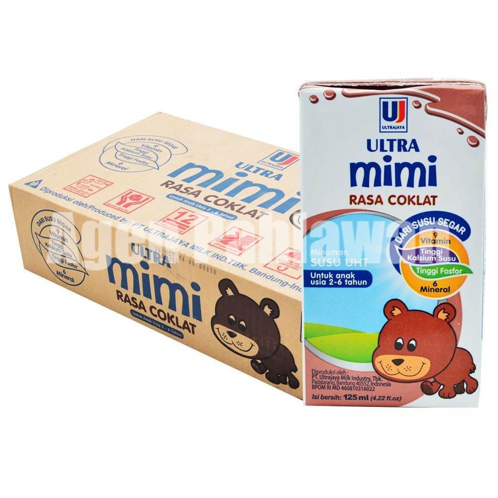 

Susu Ultra Mimi rasa coklat 125 ml isi 40 pcs per dus