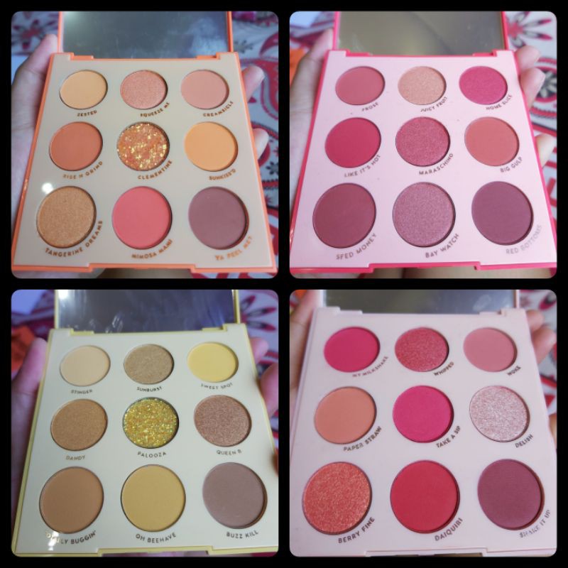 guicami 9 colors eyeshadow matte glitter pallete