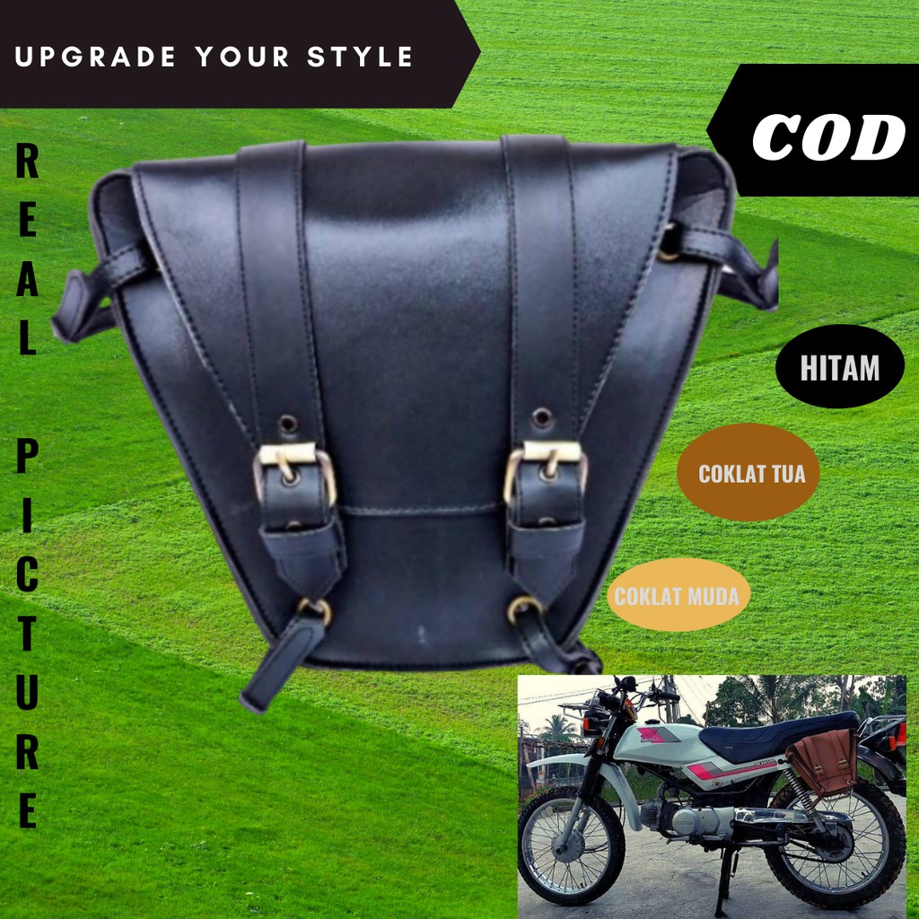 Tas motor japstyle Side bag sidebag tas motor klasik classic japstyle custom tas samping motor