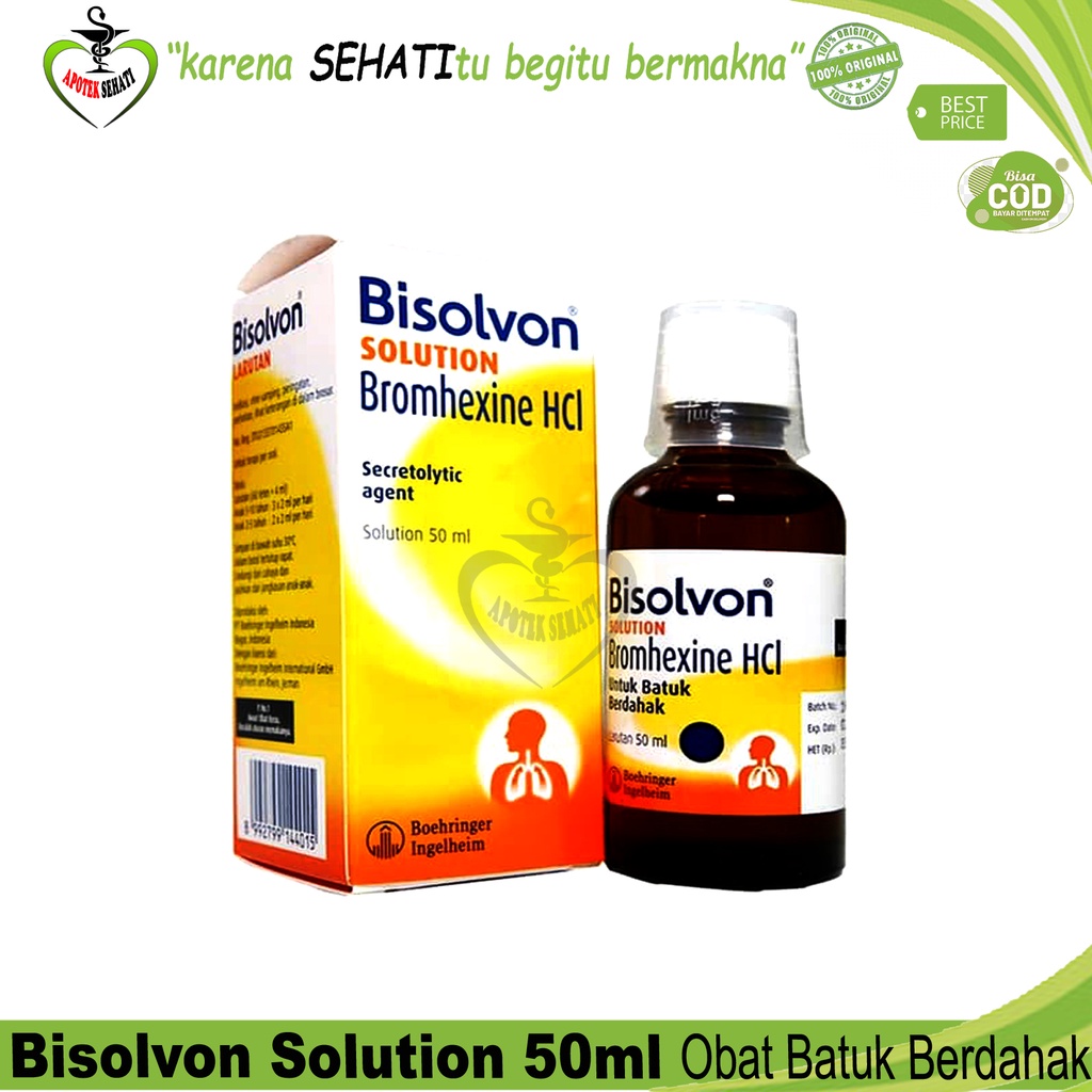 BISOLVON SOLUTION 50ML PENGENCER DAHAK MUCOLITYC