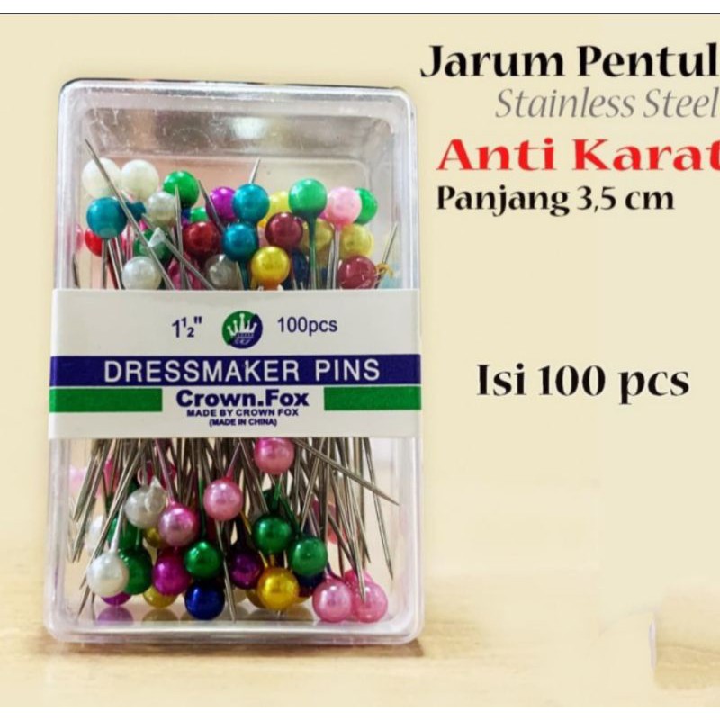 Jarum pentul mika kotak besar isi 20 kotak(1 Box total isi 2000 pcs jarum)