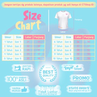 CTShopID Kaos Anak Baju Anak Perempuan Motif Mini Salur CTShopID Kaos Anak Baju Anak Perempuan Motif Mini Salur