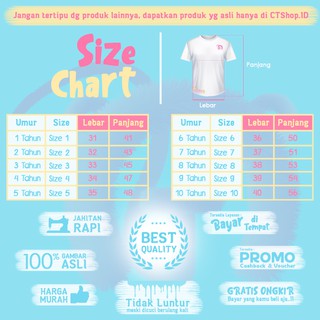 CTShopID Kaos Anak  Baju  Anak  Perempuan  Motif Mini Salur 