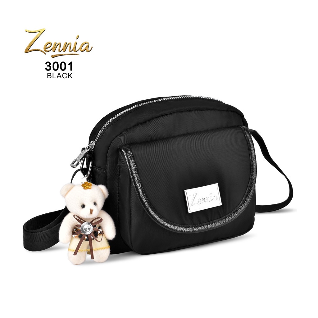 (TSI) Tas Selempang Wanita Zennia 3001 Tas Fashion Korea Selempang Wanita Elegant Outdoor Sling Bag Anak Remaja Perempuan Crossbody Travel Hp Kecil Shoulder Trendy Fashion Cewek Casual Pesta Style