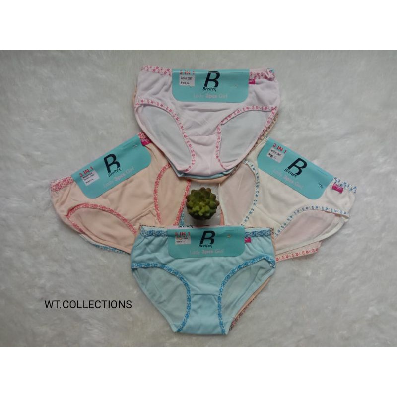 BREITEX 3PCS Celana dalam wanita BREITEX IMPORT