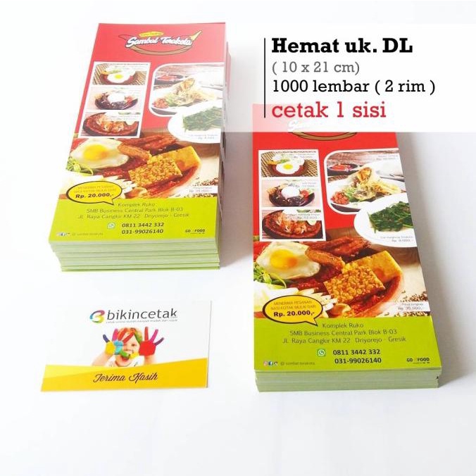 

Produk Terbaik] Cetak Brosur Ukuran Dl 21X10 Cm 1.000 Lembar