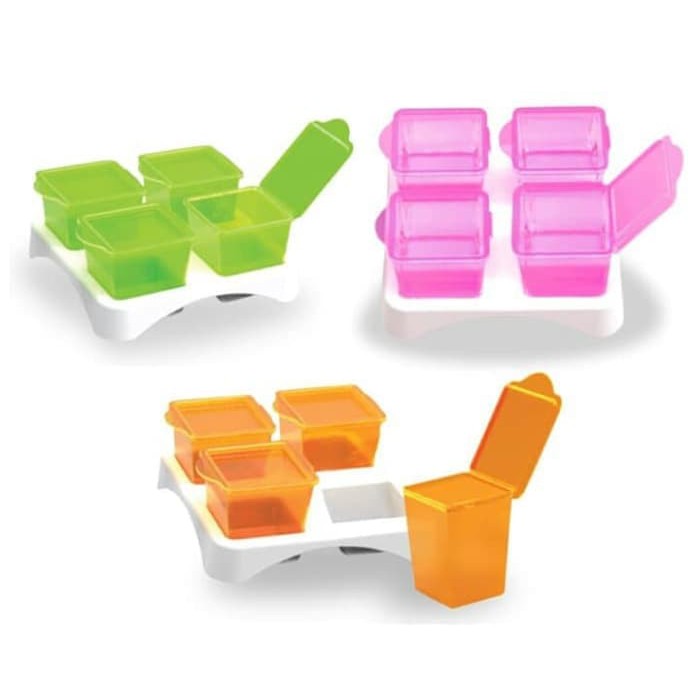 Wadah MPASI Babysafe Multifood Container / Baby Cubes AP009