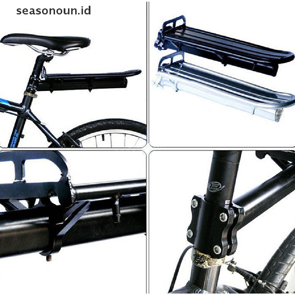 (seasonoun) Bracket Rak Belakang Sepeda Adjustable Bahan Aluminum Alloy