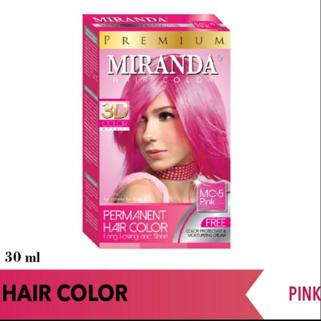 MIRANDA HAIR COLOR PINK