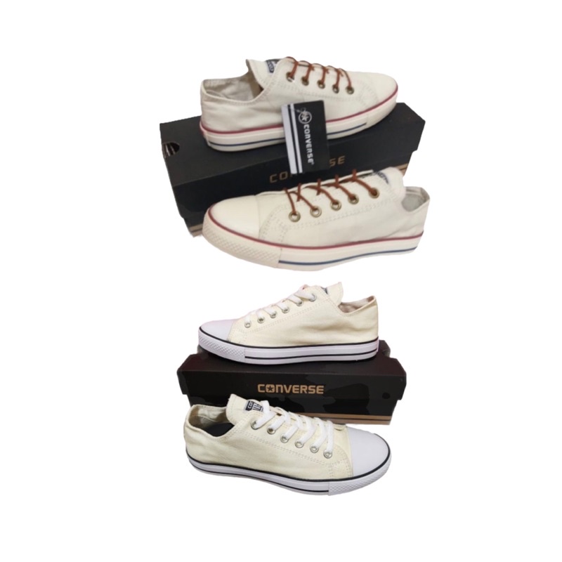 A_R// BISA COD !TERBARU SEPATU SNEAKERS PREMIUM/CLASIK CREAM LOW HIGT QUALITY COCOK UNTUK PRIA DAN WANITA FREE BOX