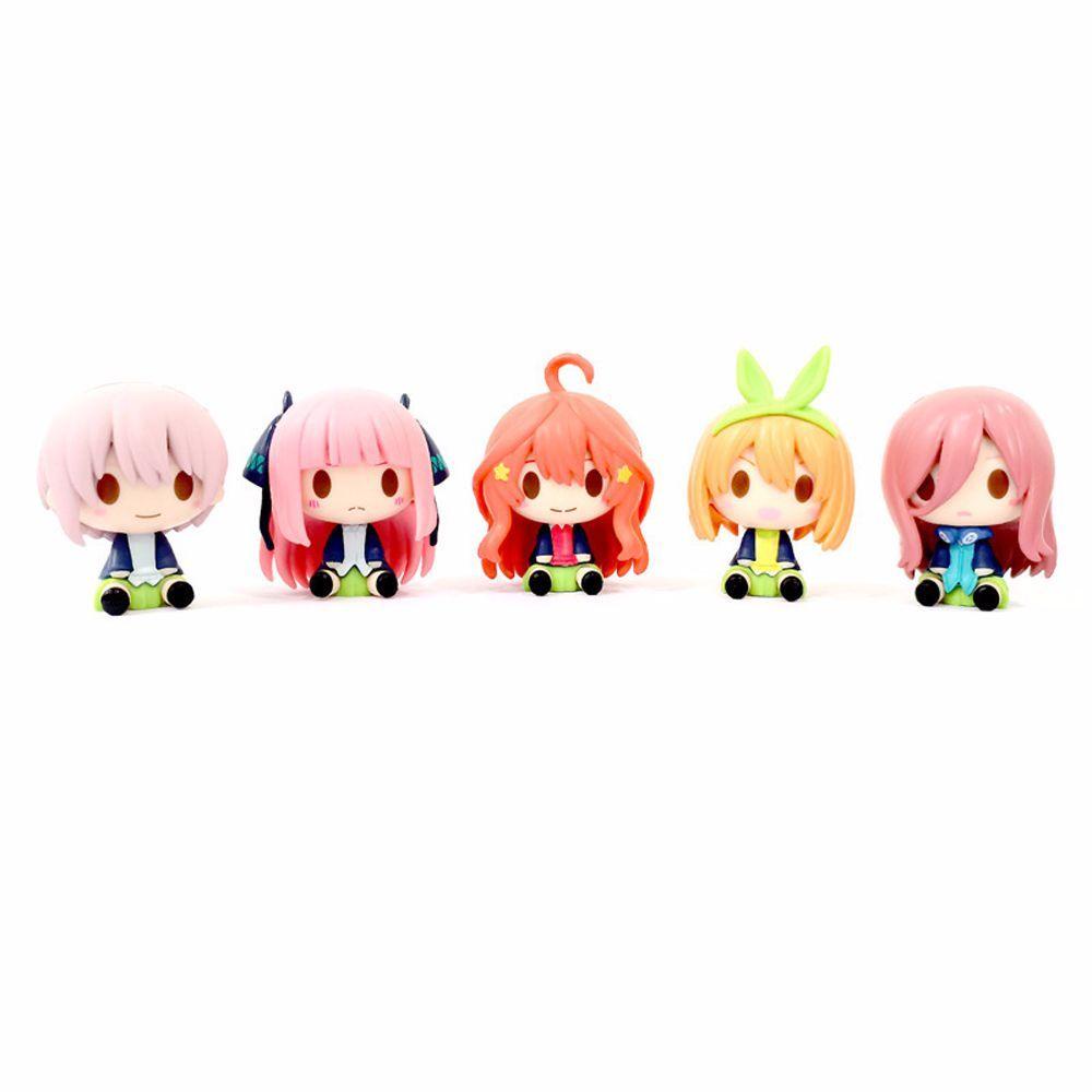 Agustina The Quintessential Quint Creative Toys 5pcs/set Ornamen Mini Dekorasi Desktop Patung Anime