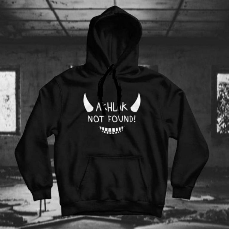 MLI Merch Hoodie Jumper Majelis Lucu Indonesia 404 Akhlak Not Found Terbaik dan Ter U6X7