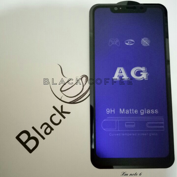 Tempered glass glare xiaomi redmi note 6 / pro screen protector matte