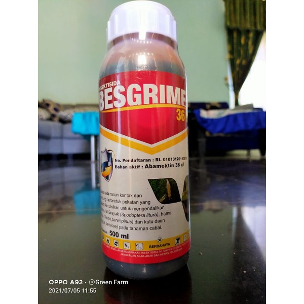 Besgrimex 36ec 500ml Abamektin 36ec Efektif Kendalikan Hama Tanaman Ampuh Abamectin 36gl