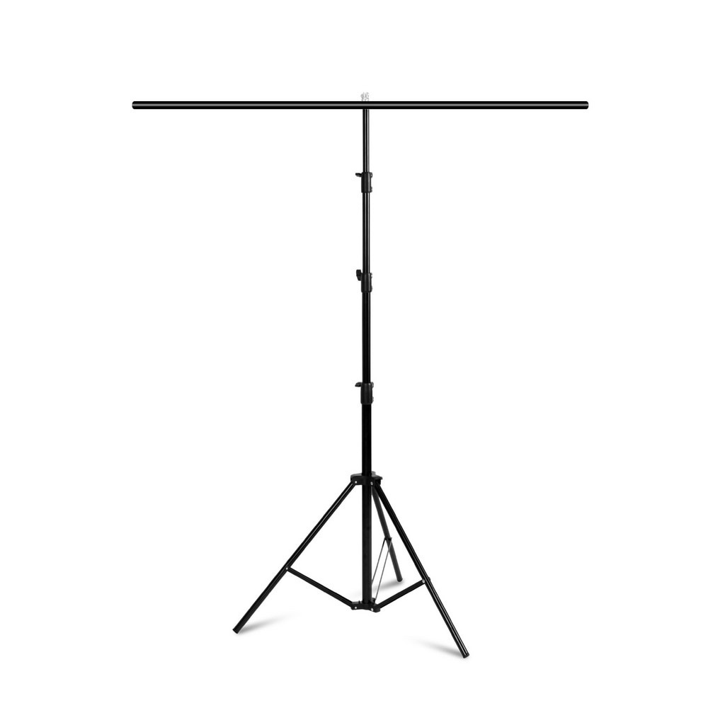 TaffSTUDIO Stand Background Backdrop Photography T-Shape 70x200cm with 2 Clamp