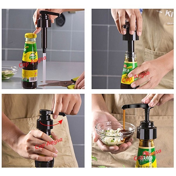 POMPA PENCETAN KEPALA TUTUP BOTOL KECAP SIRUP PRESS BOTTLE SQUEEZE  HEAD TEKAN OYSTER SAUCE SYRUP