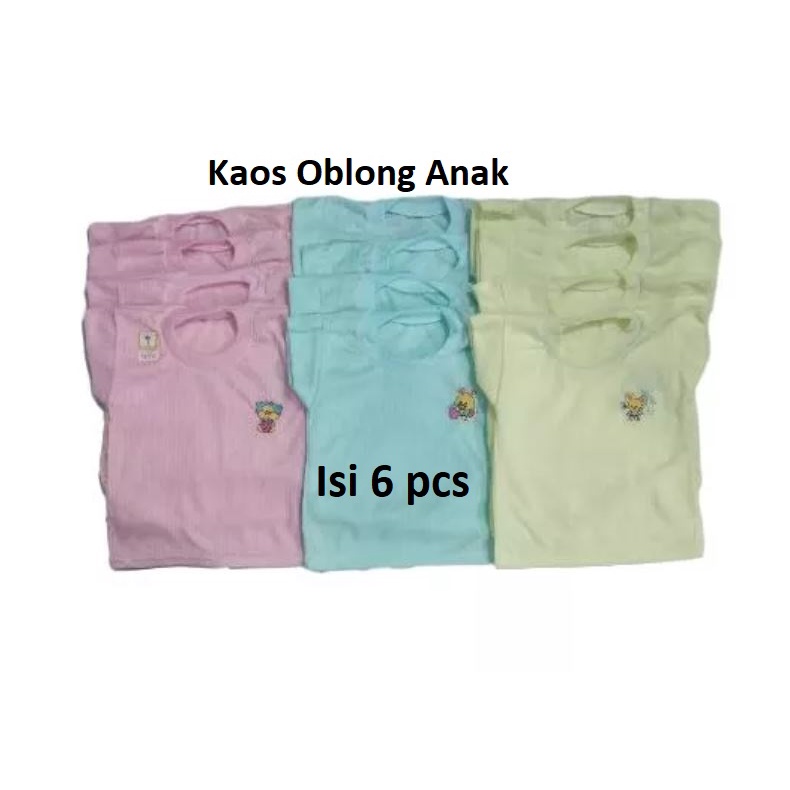 6pcs Kaos Oblong Anak Atasan bayi Polos conoco lusinan baju usia 3 6 9 12 bulan laki laki Perempuan tokozifa25