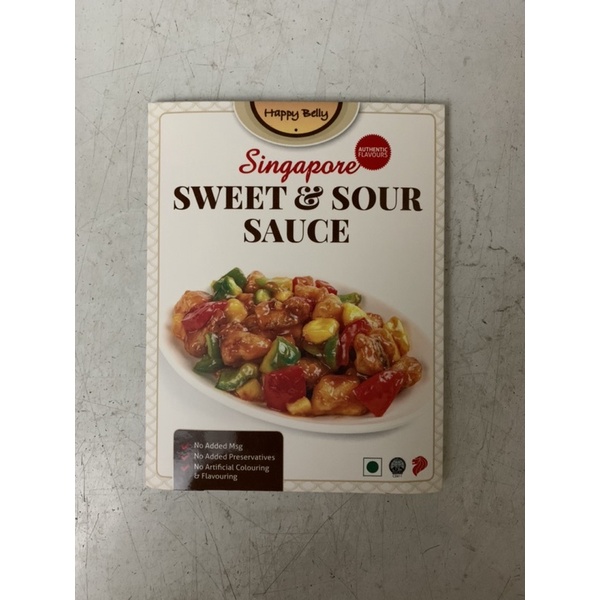 Happy Belly Singapore Sweet &amp; Sour, Black Pepper, Hoisin, Chili Crab 50gr