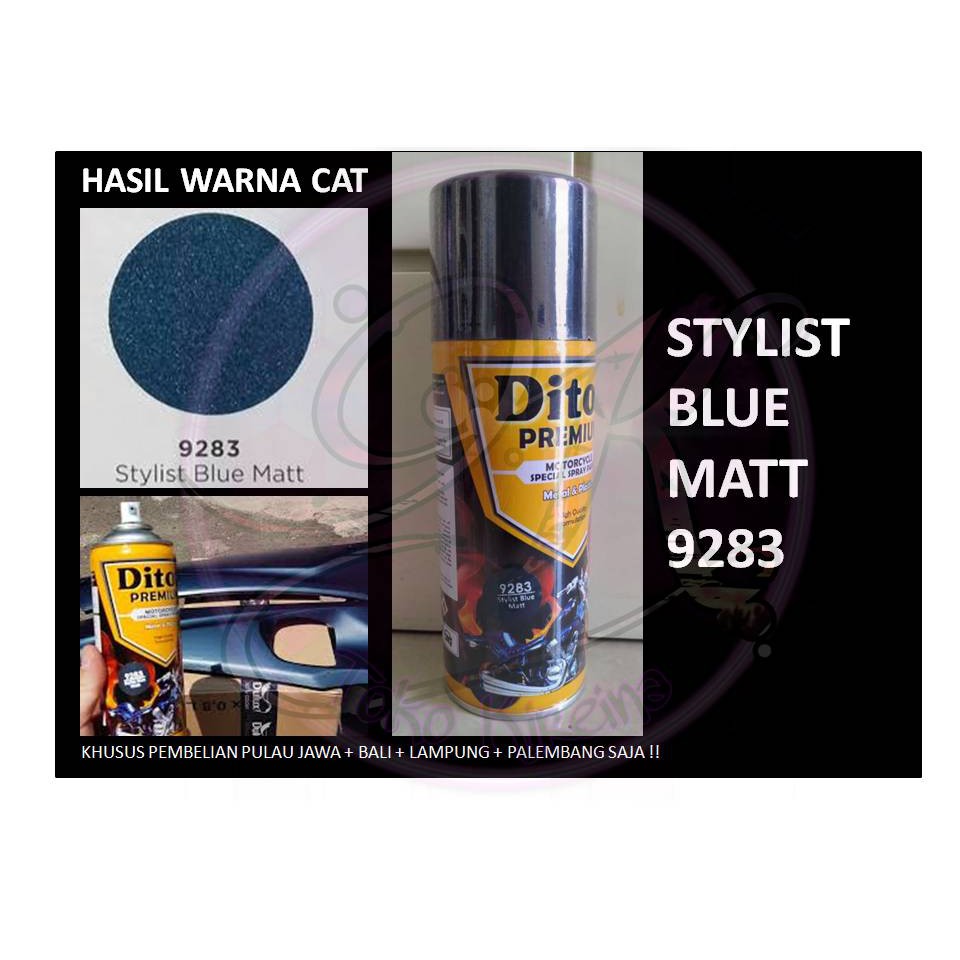 Cat Pilox Diton Premium Stylish Blue Matt 9283 400cc Biru Doff Matte sepeda motor mobil helm
