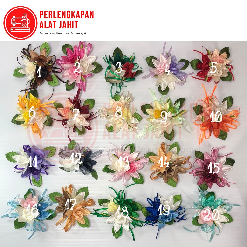 Bunga Pro Laura, Aplikasi bunga, Aplikasi Baju, Aplikasi DIY, Aplikasi tempel, Bunga tempel