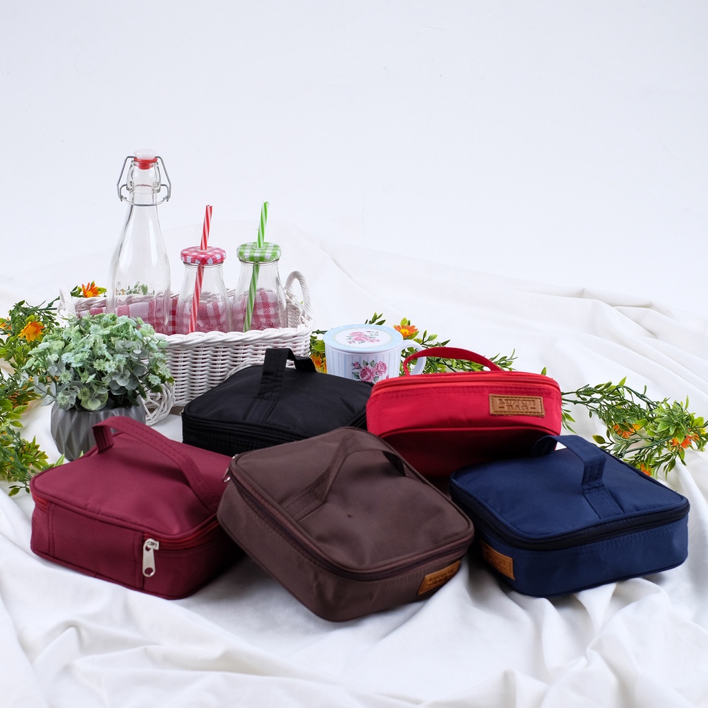 Tas wanita/pouch kosmetik/tas bekal harga murah Cuci gudang tas make up sale lunch bag reject shopee live