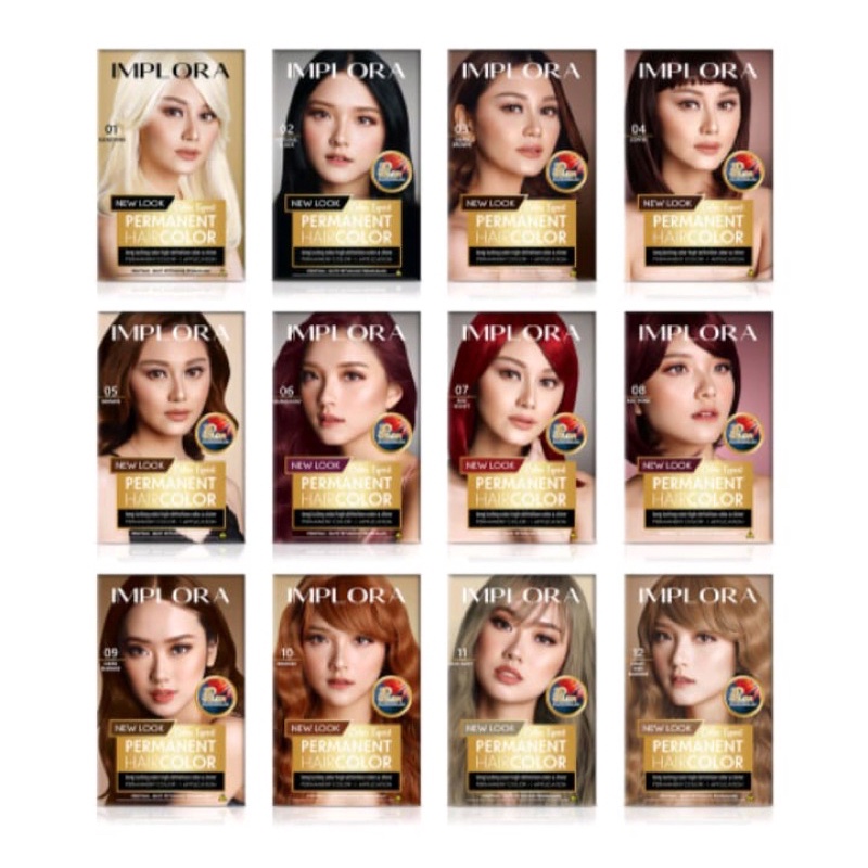 ✿ELYSABETHME✿ IMPLORA hair color semir permanent anti rambut rusak bercabang pewarna coloring