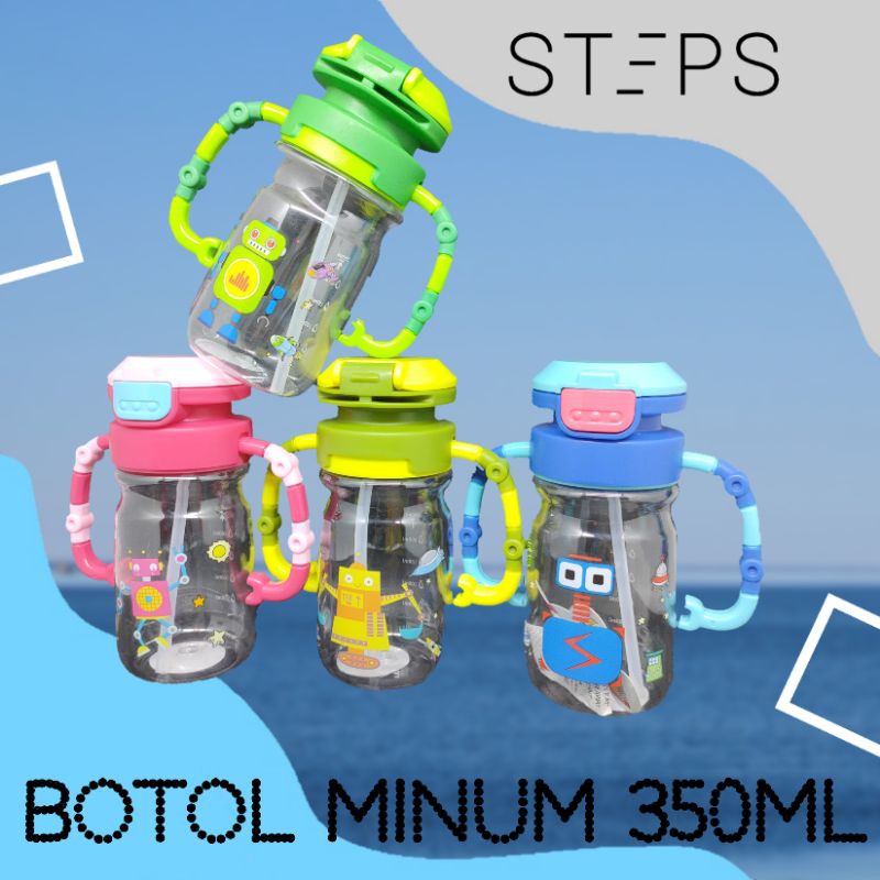 Botol Minum Anak Karakter Robot 450ml