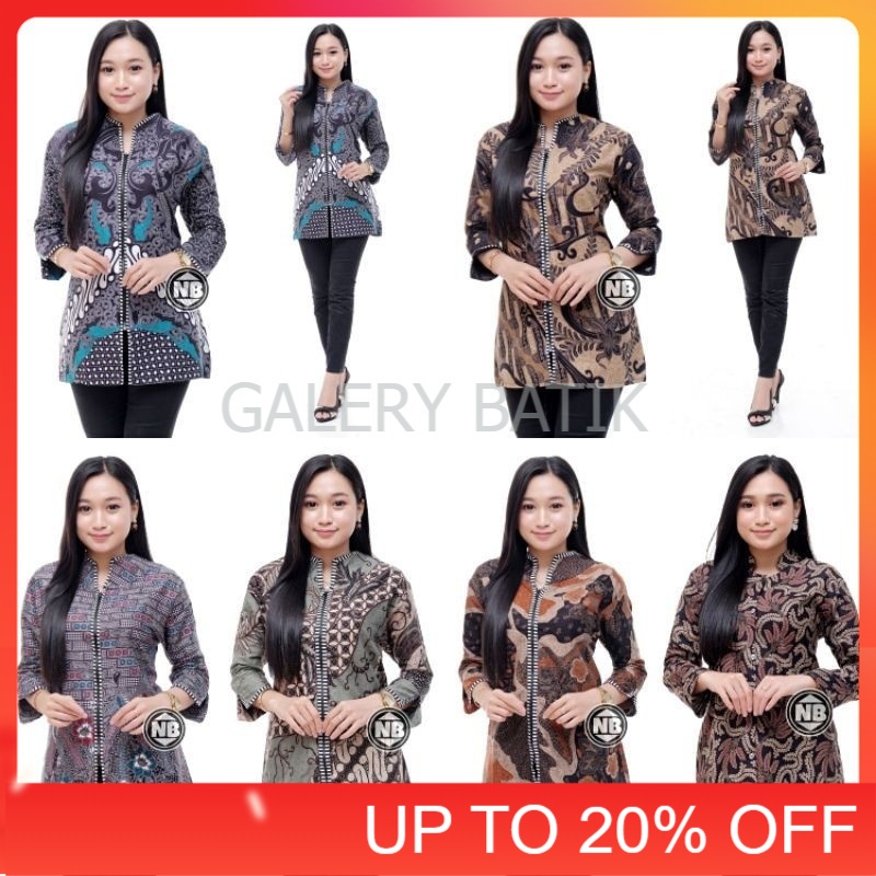 TERBARU_Baju Atasan Bloues Batik Wanita||Batik Kerja||Batik Modern[GB]