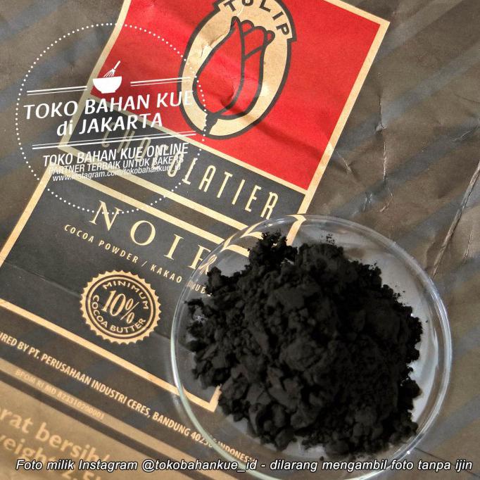 

Tulip Chocolatier NOIR Hitam Cocoa Pure Kakao Bubuk Coklat Bubuk 250gr