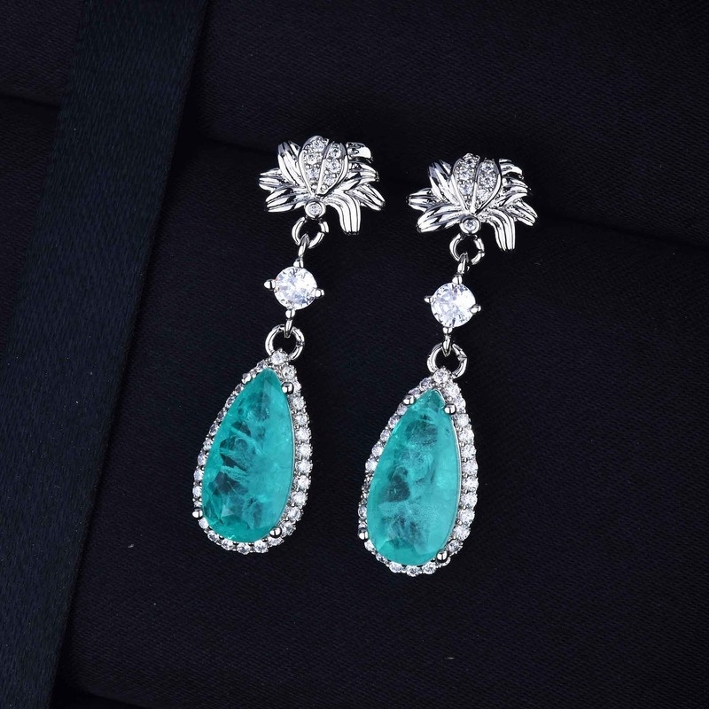 Fashion New Natural Moissanite S925 Silver Earrings