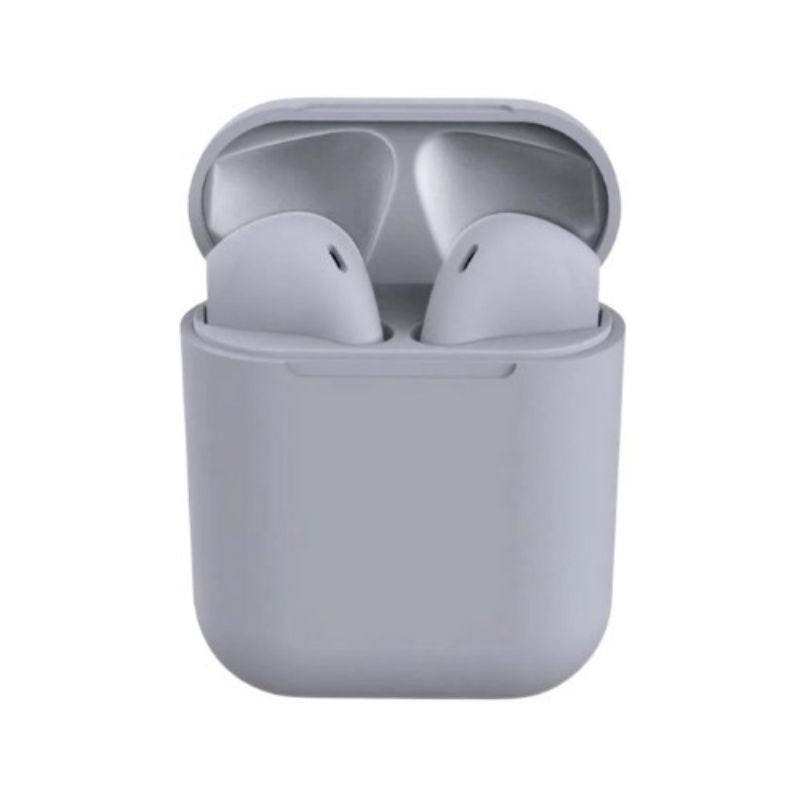 Headset Bluetooth Tws I12  Macaron Earphone-Grey