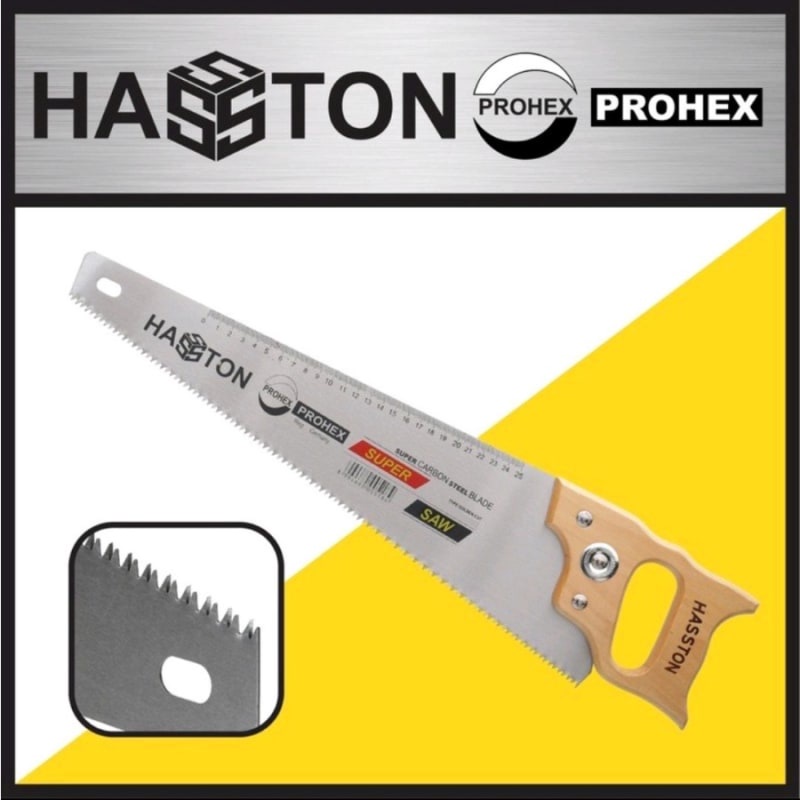 HASSTON prohex gergaji 18 inch kayu tangan