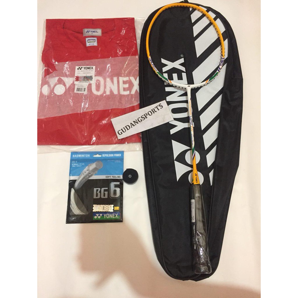 PAKET LENGKAP - Raket Badminton Yonex Nanoray Light 11i Original
