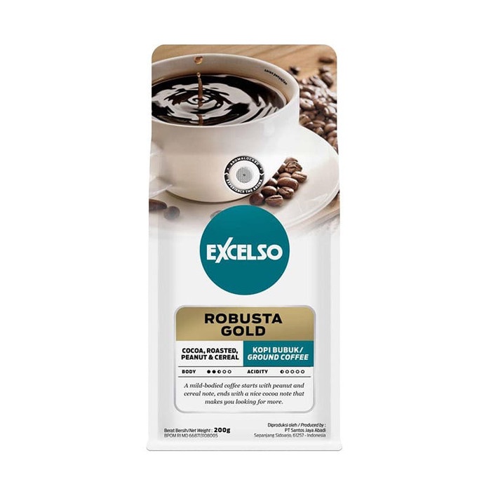 

Ds0Ds1D Excelso Robusta Gold Ground Bubuk Kopi 200 Gr Ds20X11