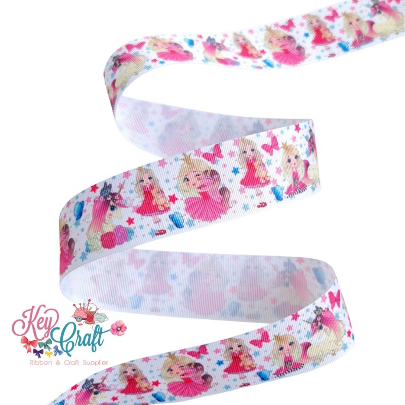 

Pita Grossgrain size 3,8cm motif Girl n Unicorn