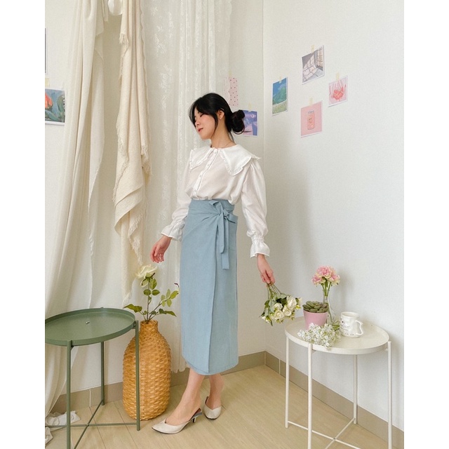 KANON - Hazuki Wrap Skirt - Rok lilit korean look