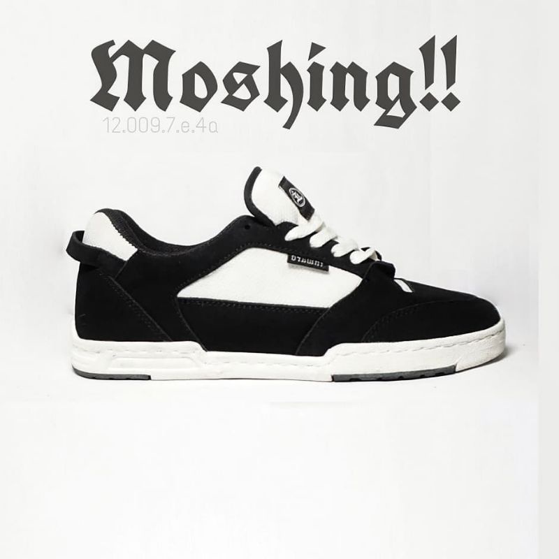 Indetion Inward - MOSHING Black white | Sepatu Pria | Sneakers