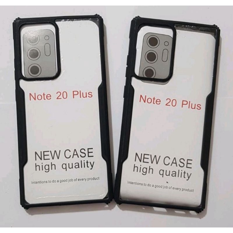 Case Fusion Samsung Note 20 Plus New - Softcase Clear Armor Bumper Transprent ShockProof - UA