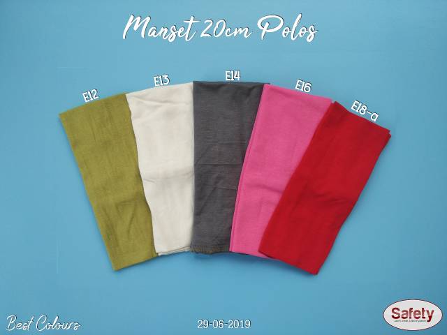 [COD bisa] Manset 20cm polos safety handsock kaos katun premium