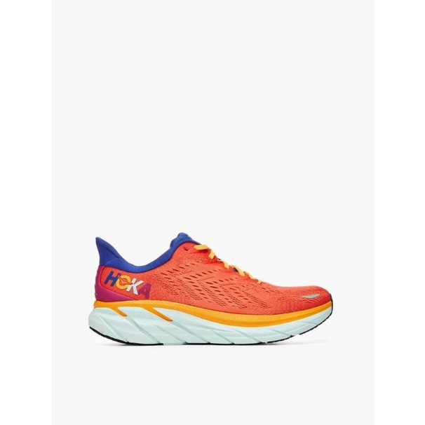 SEPATU LARI PRIA HOKA ONE ONE CLIFTON 8 FIESTA/BLUING ORIGINAL