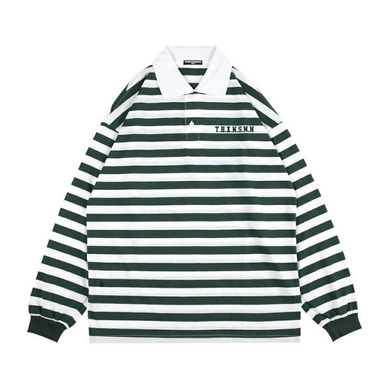 Rugby Shirt Bianca Green White - Thanksinsomnia