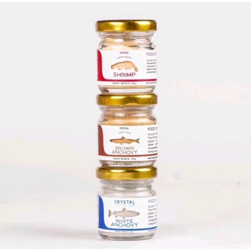 

Crystal of the Sea Shrimp / Anchovy Powder / Bubuk Udang / Teri 20gr