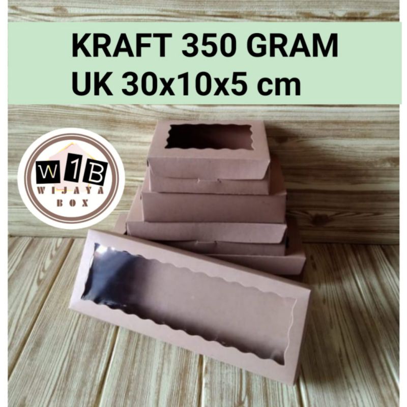 

Dus brownis/ Kraft 350gr laminasi uk 30x10x5 cm
