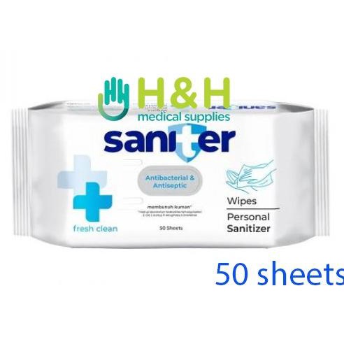 Tissue Basah Saniter / Saniter Antibacterial Wipes /Tissue Desinfektan