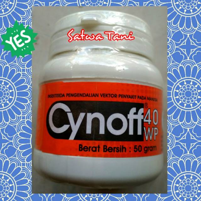 CYNOFF 40 WP (obat lalat, kecoa, semut,  kutu dan gatal kulit hewan)
